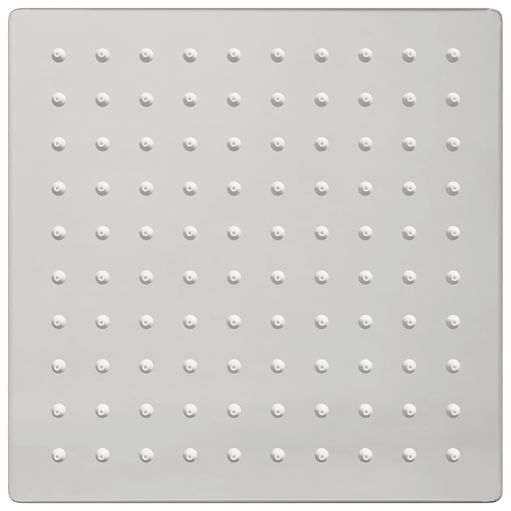 vidaXL Κεφαλή Nτους Βροχή Τετράγωνη 20x20 εκ. Ανοξείδωτο Ατσάλι 304