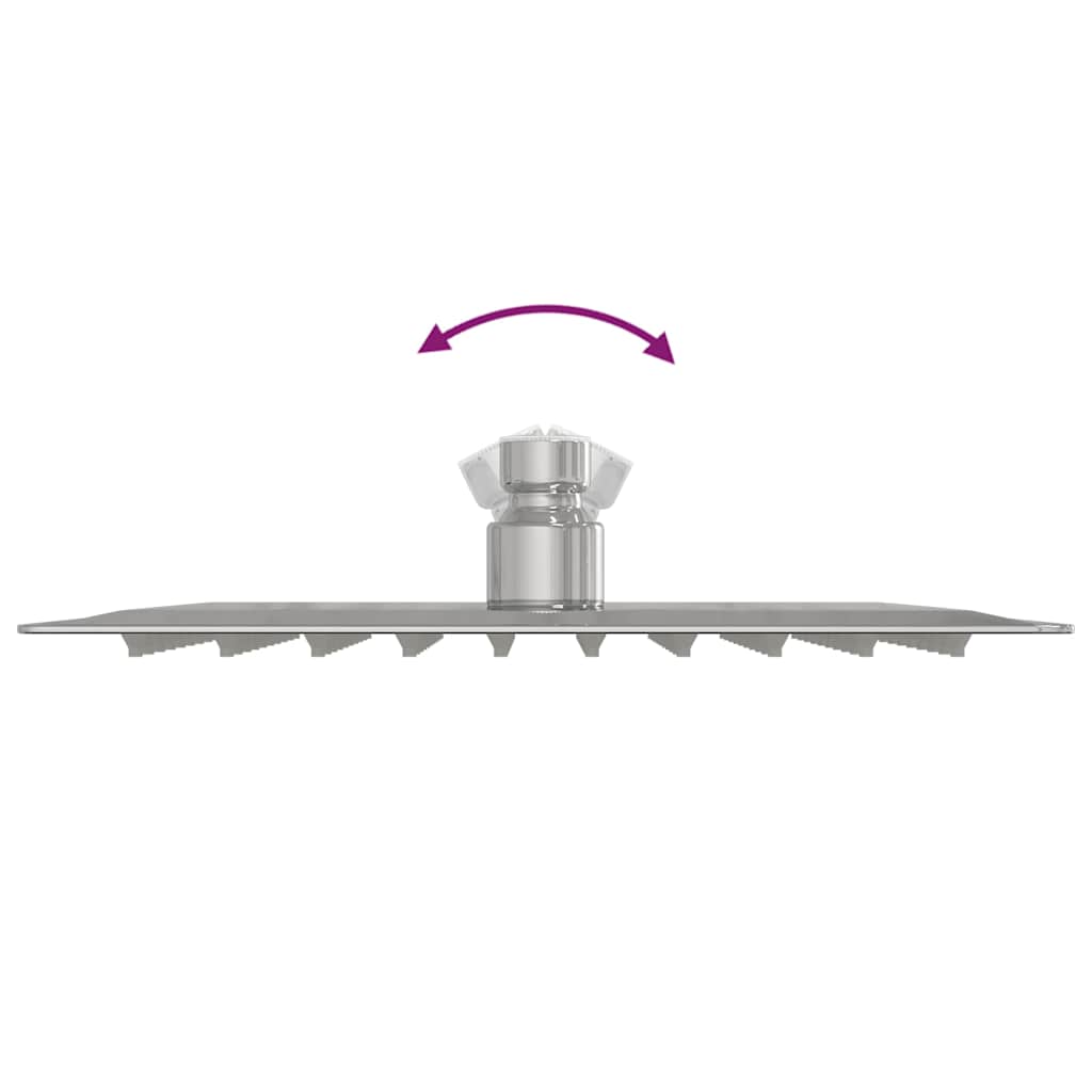 vidaXL Κεφαλή Nτους Βροχή Τετράγωνη 20x20 εκ. Ανοξείδωτο Ατσάλι 304