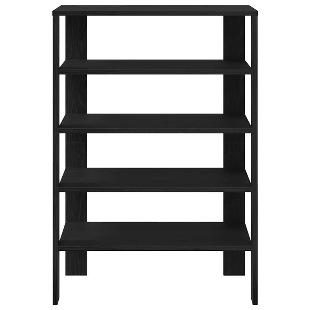 Ράφι παπουτσιών vidaXL Μαύρο 61x32x87,5 cm Κατασκευασμένο ξύλο