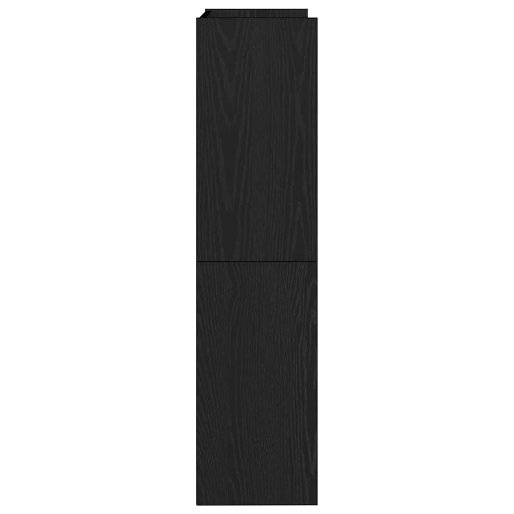 vidaXL Παπουτσοθήκη Μαύρη 60x25x100 εκ. από Επεξεργασμένο Ξύλο