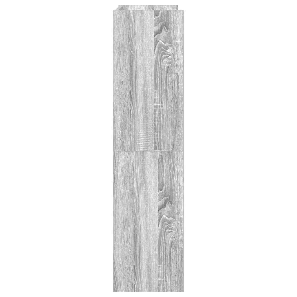 Ράφι παπουτσιών vidaXL Γκρι Sonoma 60x25x100 cm Κατασκευασμένο ξύλο