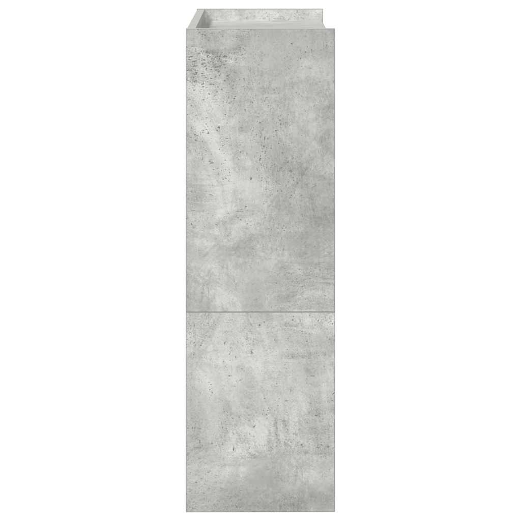 Ράφι παπουτσιών vidaXL Γκρι μπετόν 60x25x81 cm Κατασκευασμένο ξύλο