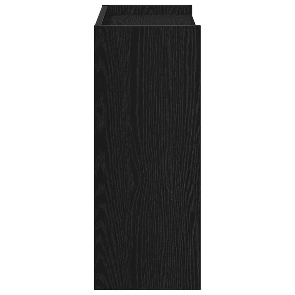 Ράφι παπουτσιών vidaXL Μαύρο 60x25x62 cm Κατασκευασμένο ξύλο