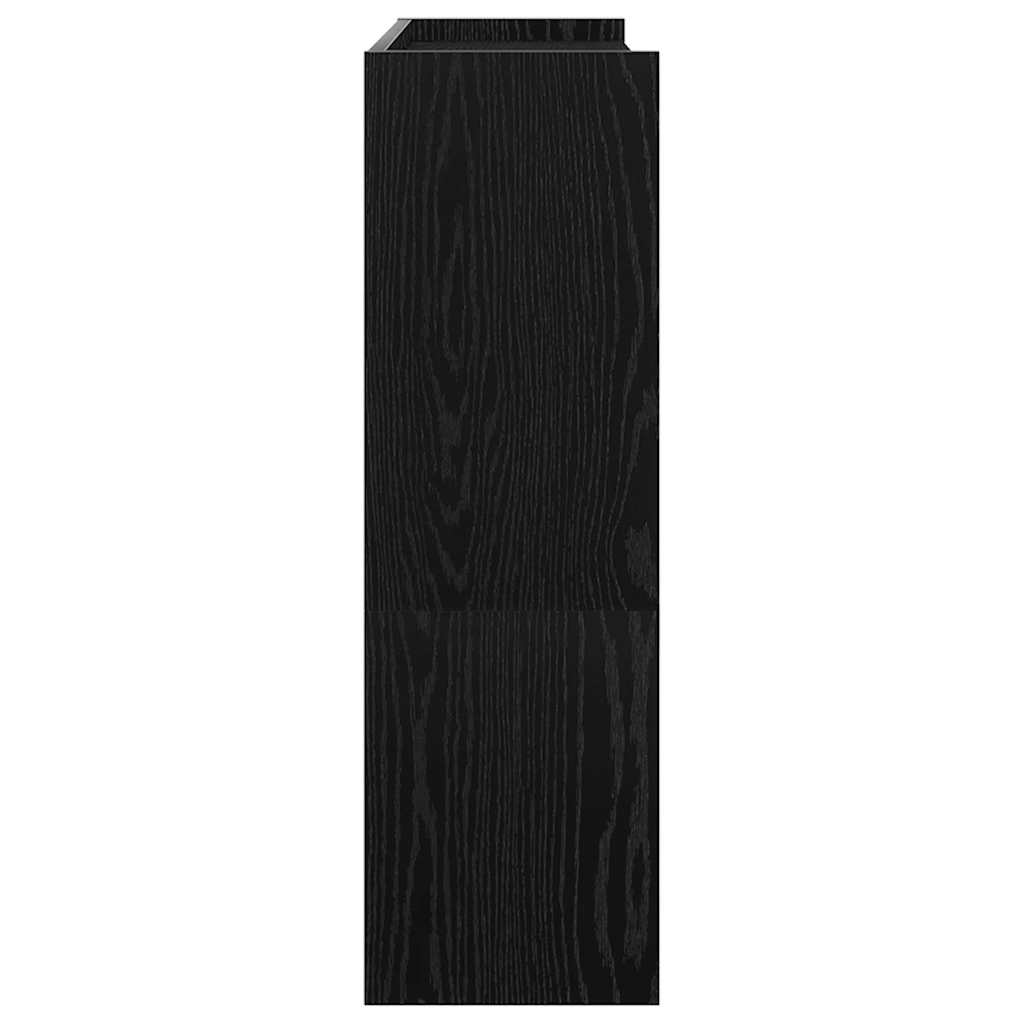 Ράφι παπουτσιών vidaXL Μαύρο 80x25x81 cm Κατασκευασμένο ξύλο