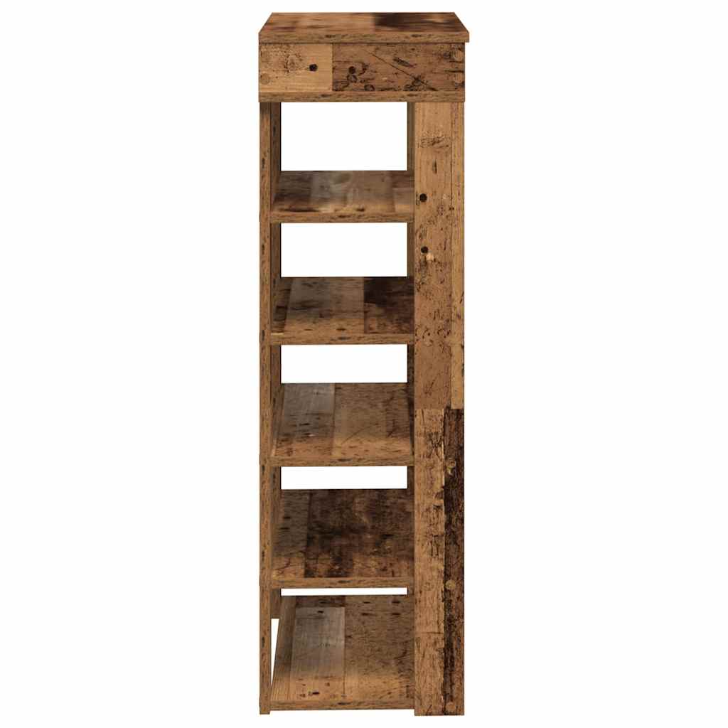 Ράφι παπουτσιών vidaXL Παλιό ξύλο 60x30x98 cm Κατασκευασμένο ξύλο