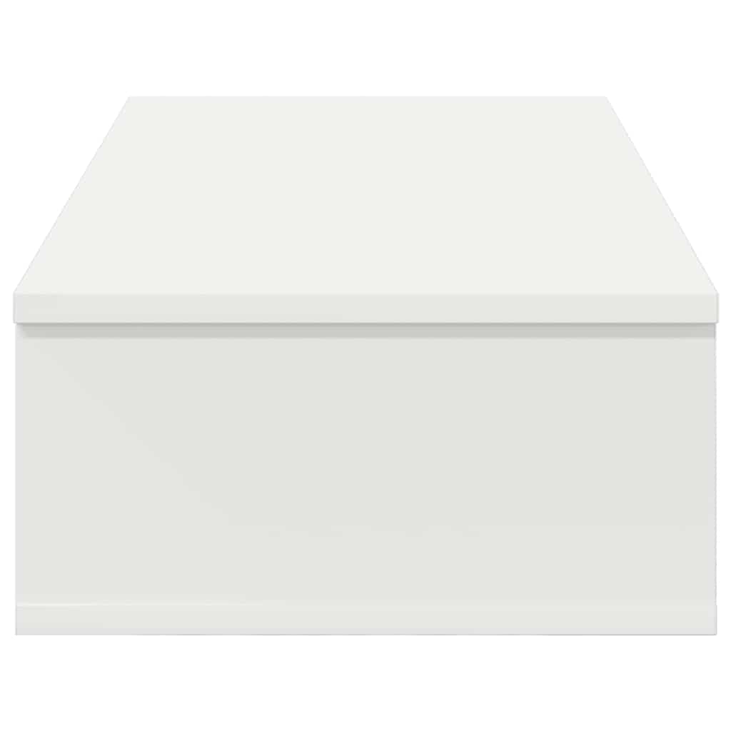 vidaXL Ράφι τοίχου με συρτάρια Λευκό 80x34x17 cm Κατασκευασμένο ξύλο