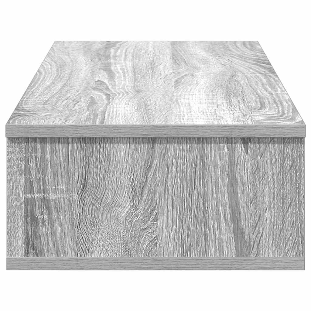 vidaXL Ράφι τοίχου με συρτάρια Γκρι Sonoma Κατασκευασμένο ξύλο