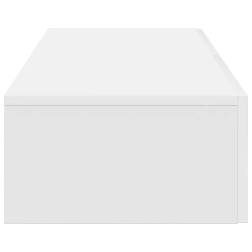 vidaXL Ράφι τοίχου με συρτάρια Λευκό 60x26,5x15 cm Κατασκευασμένο ξύλο