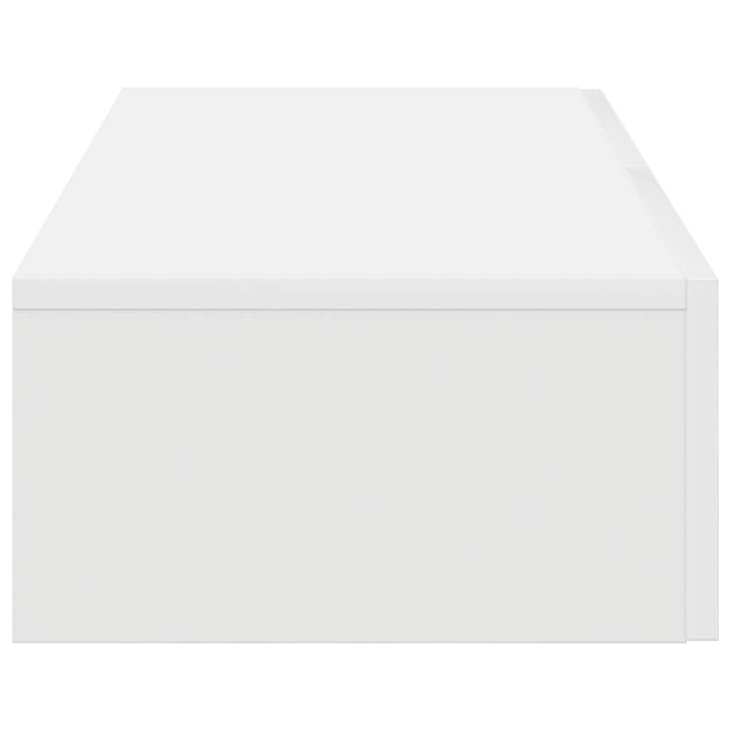 vidaXL Ράφι τοίχου με συρτάρια Λευκό 80x33x17 cm Κατασκευασμένο ξύλο