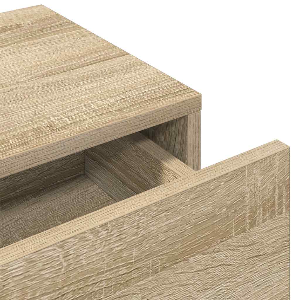 vidaXL Ράφι τοίχου με συρτάρια Sonoma Oak Κατασκευασμένο ξύλο