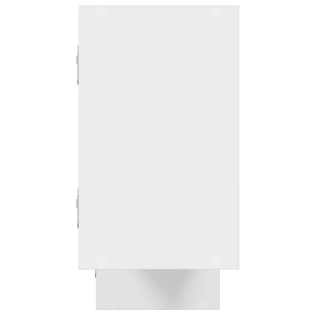 vidaXL Ράφι κύβων τοίχου 5 διαμερισμάτων Λευκό μηχανουργικό ξύλο