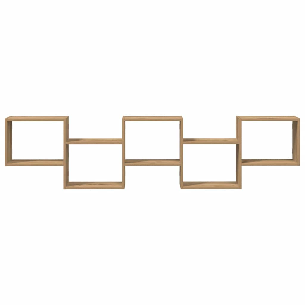 vidaXL Ράφι τοίχου με κύβους 5 διαμερισμάτων Engineered Wood