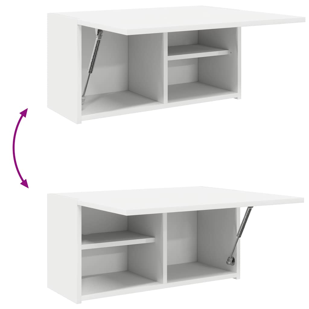 vidaXL Ντουλάπι Μπάνιου Λευκό 60x25x30 εκ. Επεξεργασμένο Ξύλο