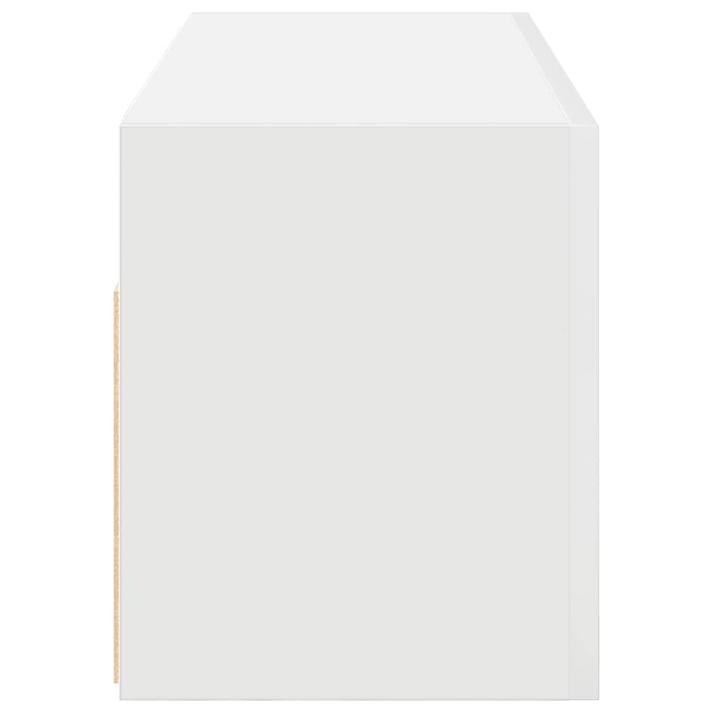 vidaXL Ντουλάπι τοίχου μπάνιου λευκό Ξύλινο μηχανουργικό ξύλο