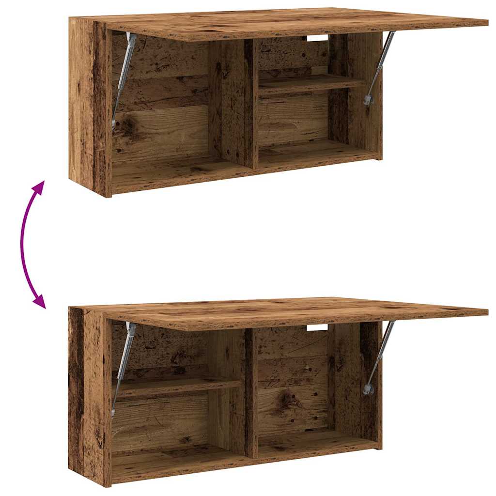 vidaXL Ντουλάπι τοίχου μπάνιου Παλιό ξύλο Κατασκευασμένο ξύλο