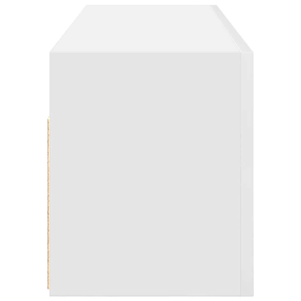 vidaXL Ντουλάπι τοίχου μπάνιου λευκό Ξύλινο μηχανουργικό ξύλο