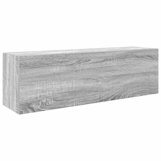 vidaXL Ντουλάπι τοίχου μπάνιου Γκρι Sonoma 100x25x30 cm