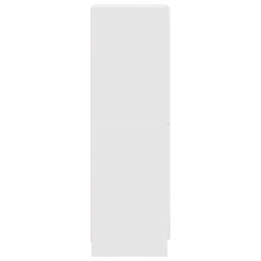 vidaXL Στήλη Κουζίνας Λευκή 38x41,5x131,5 εκ. από Επεξεργασμένο Ξύλο