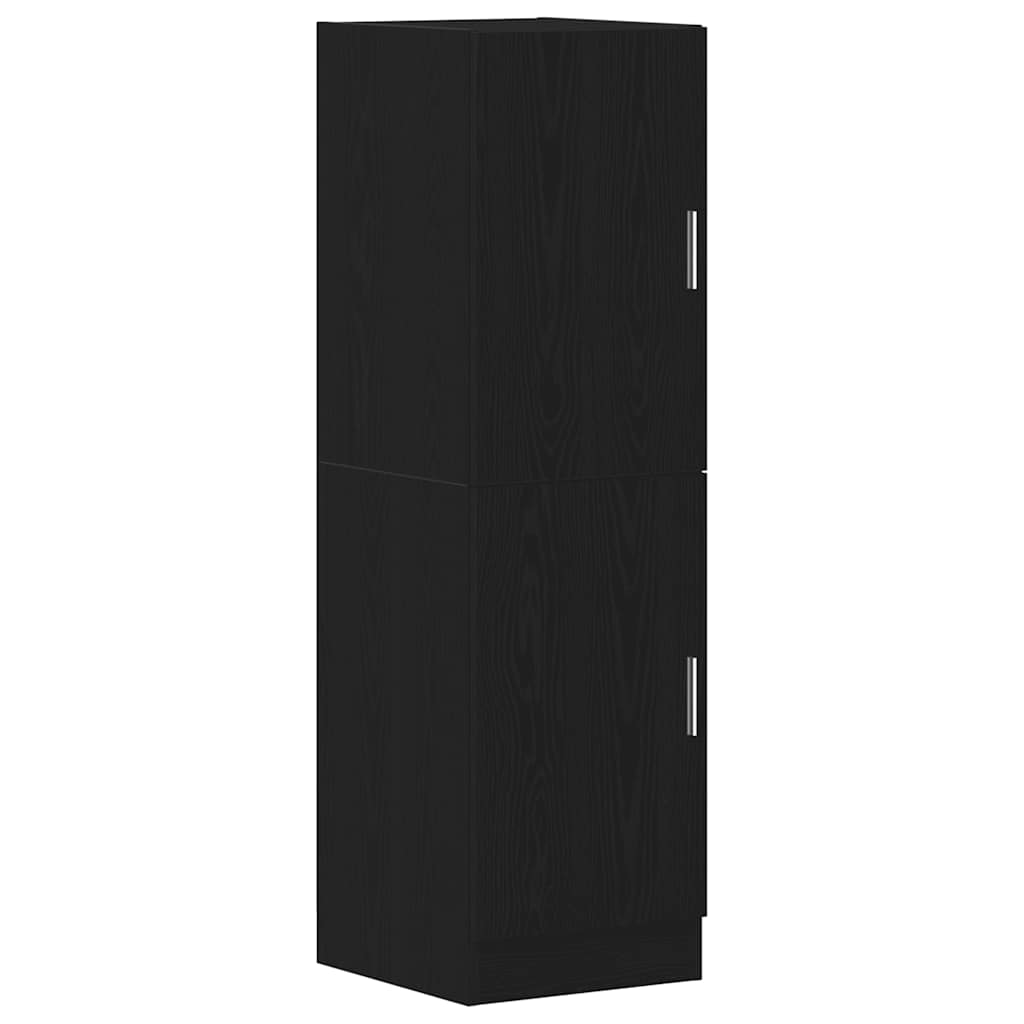 vidaXL Στήλη Κουζίνας Μαύρη 38x41,5x131,5 εκ. από Επεξεργασμένο Ξύλο