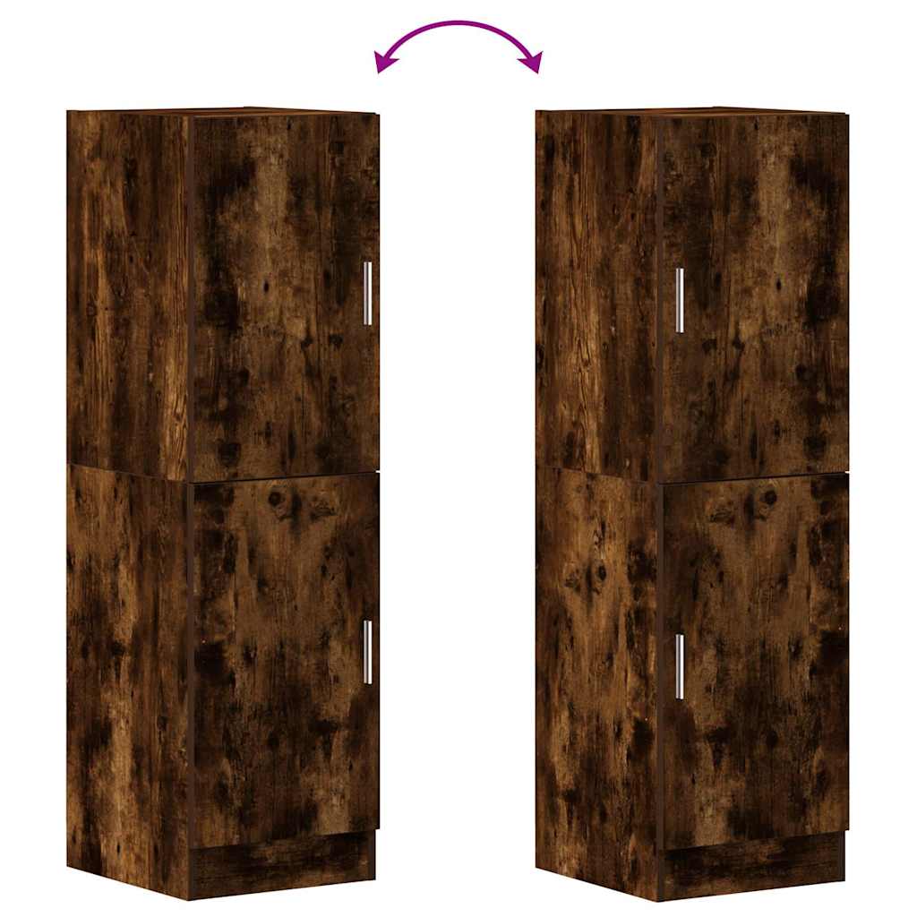 vidaXL Ντουλάπι Κουζίνας Καπνιστή Δρυς 38x41,5x131,5 εκ. Επεξεργ. Ξύλο