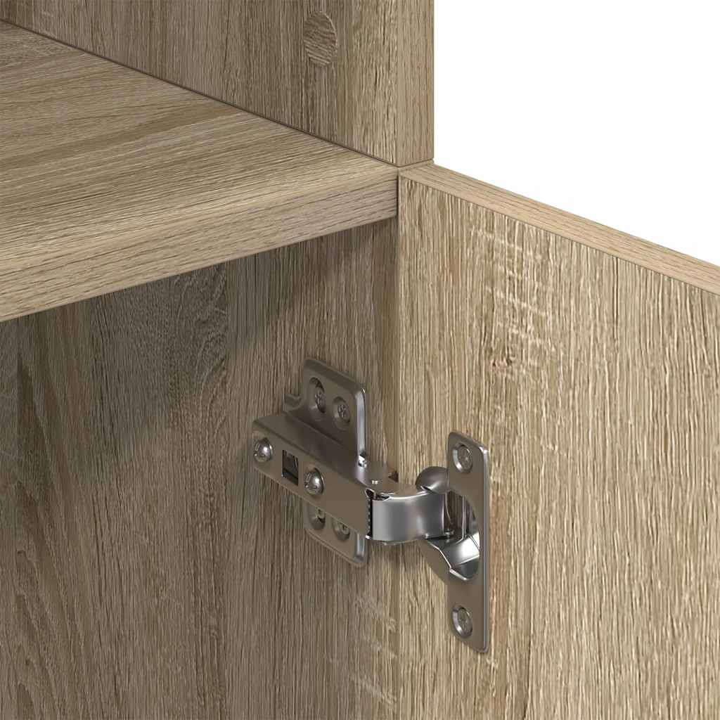 vidaXL Στήλη Κουζίνας Sonoma Δρυς 57x41,5x131,5 εκ. Επεξεργασμένο Ξύλο