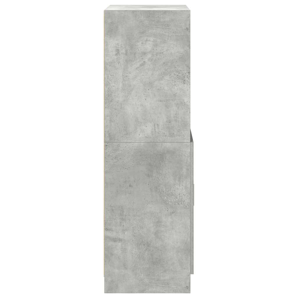 vidaXL Ντουλάπι κουζίνας σκυρόδεμα γκρι 57x41,5x131,5 cm