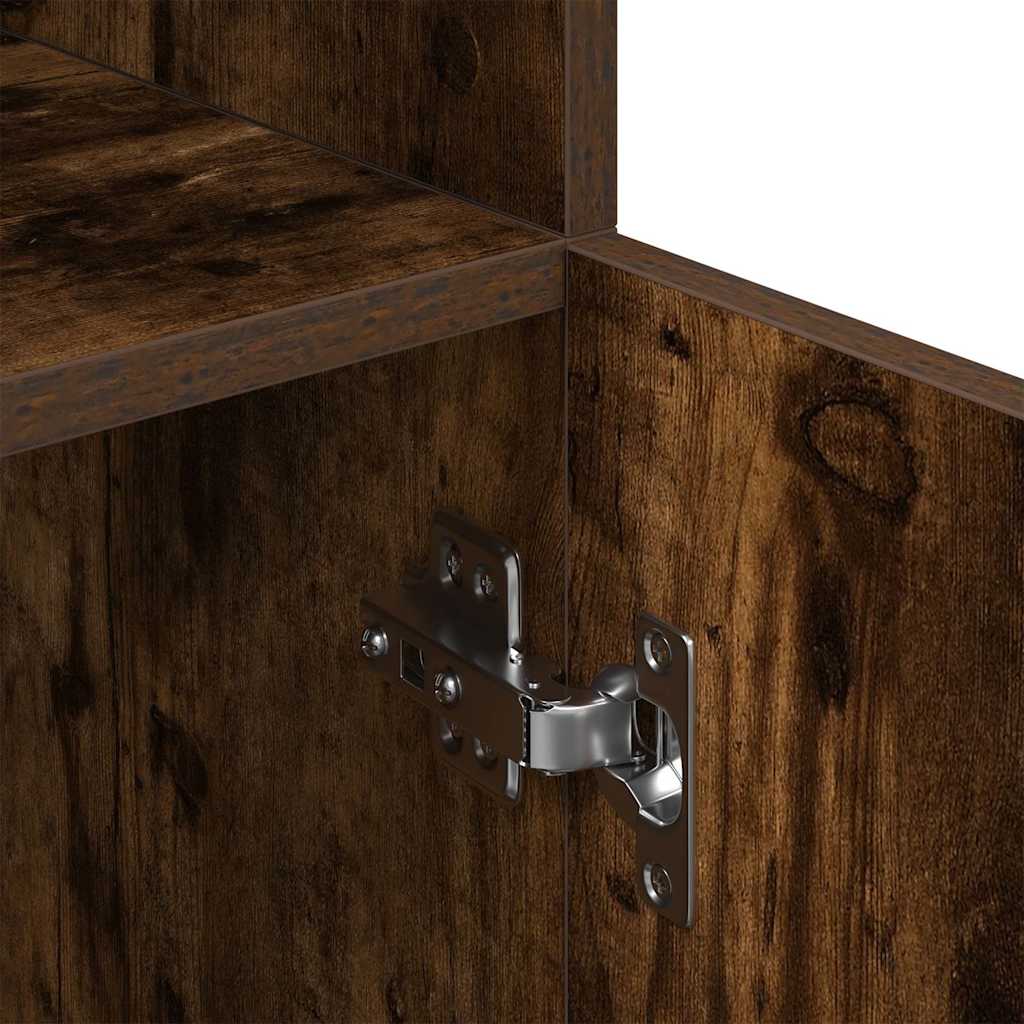 vidaXL Ντουλάπι Κουζίνας Καπνιστή Δρυς 57x41,5x131,5 εκ. Επεξεργ. Ξύλο