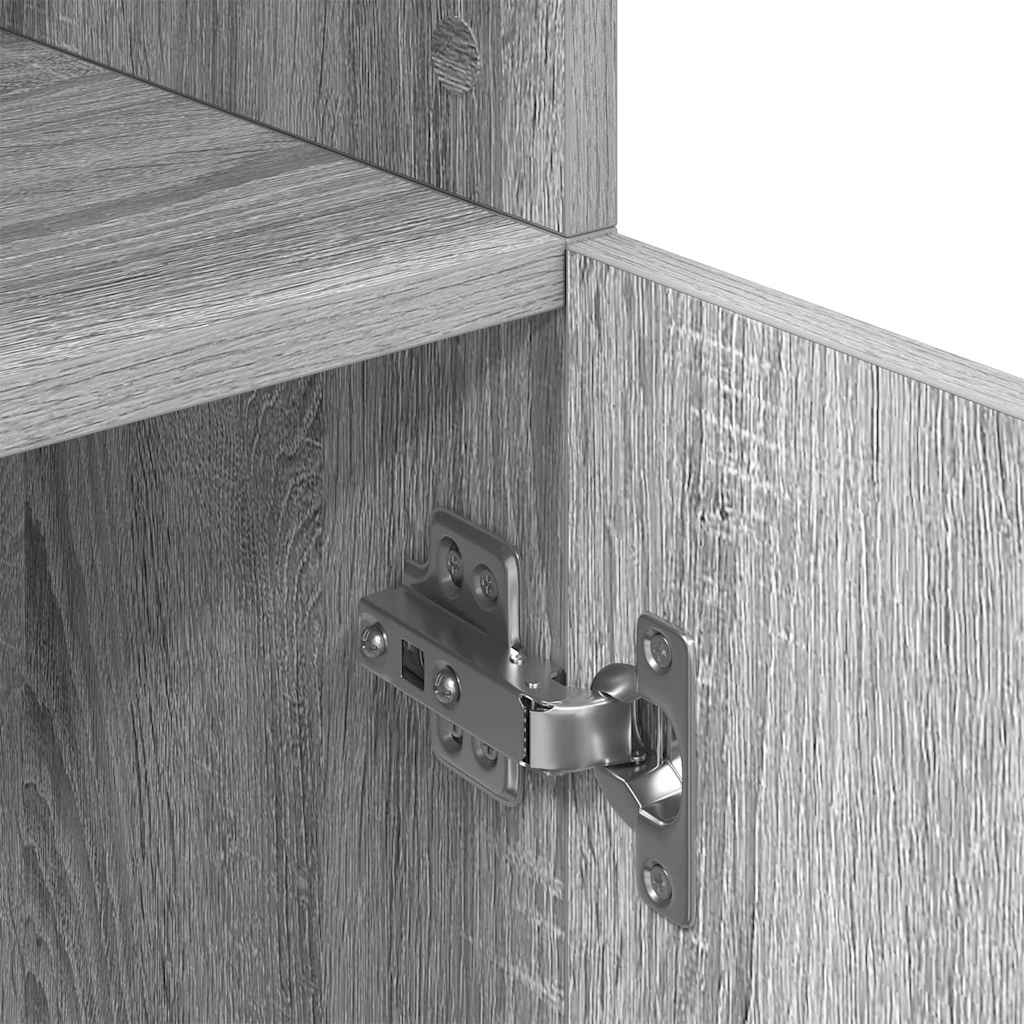 vidaXL Ντουλάπι Κουζίνας Γκρι sonoma 57x41,5x131,5 εκ. Επεξεργ. Ξύλο