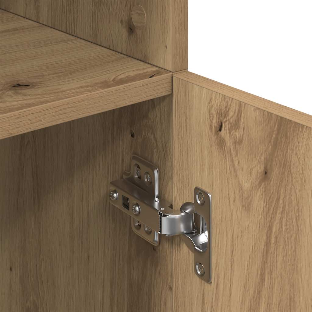 vidaXL Ντουλάπι Κουζίνας Αρτισιανή Δρυς 57x41,5x131,5 εκ. Επεξεργ.Ξύλο