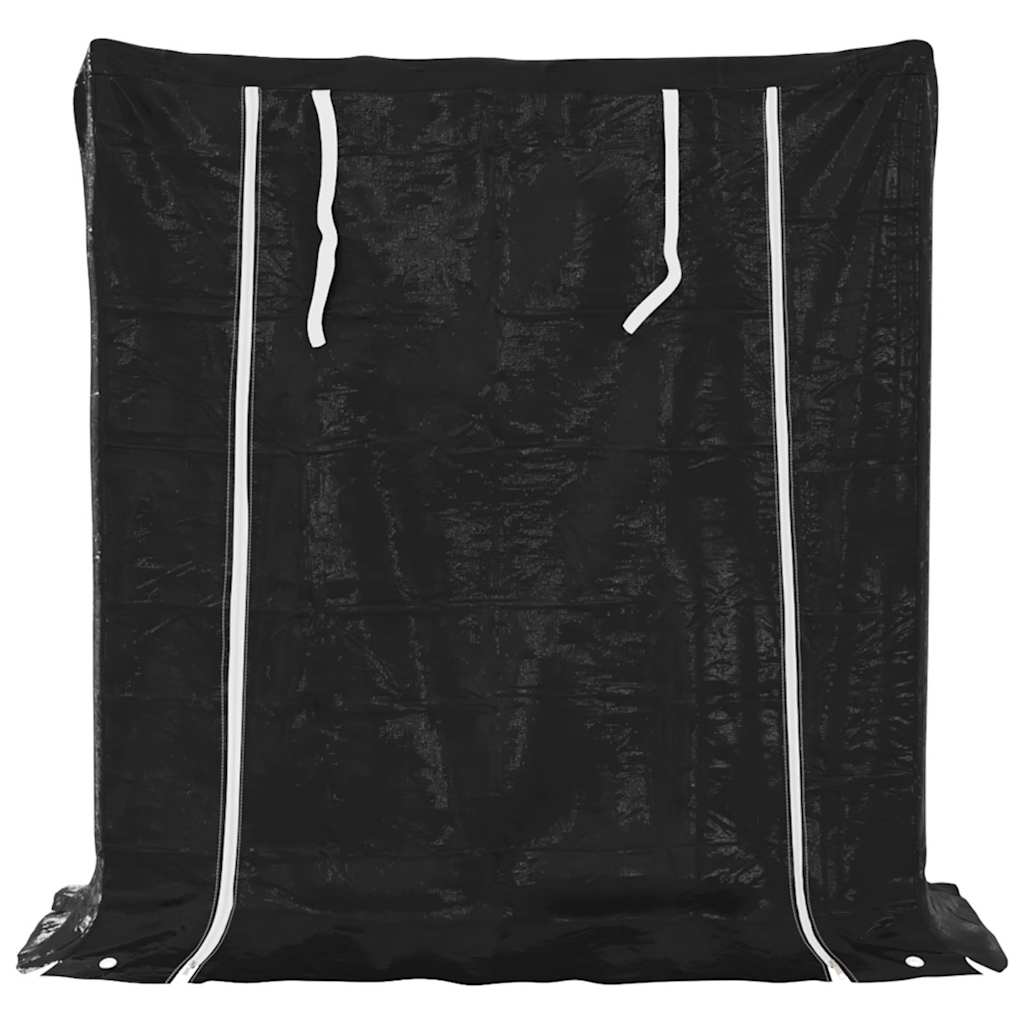 vidaxL Ράφι για καυσόξυλα με κάλυμμα βροχής 100,5x40,5x110,5 εκ.