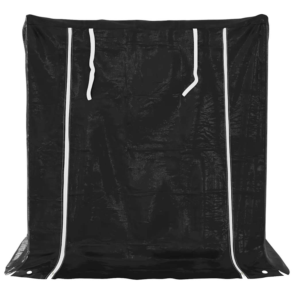 vidaxL Ράφι για καυσόξυλα με κάλυμμα βροχής 101x61x110,5 εκ.