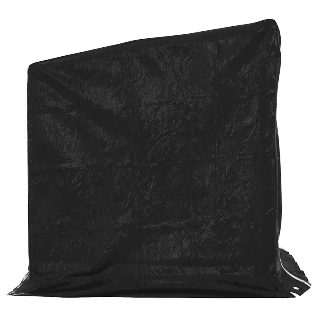 vidaxL Ράφι για καυσόξυλα με κάλυμμα βροχής 100,5x100,5x110,5 εκ.