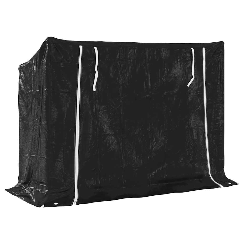 vidaxL Ράφι για καυσόξυλα με κάλυμμα βροχής 151x60,5x110,5 εκ.