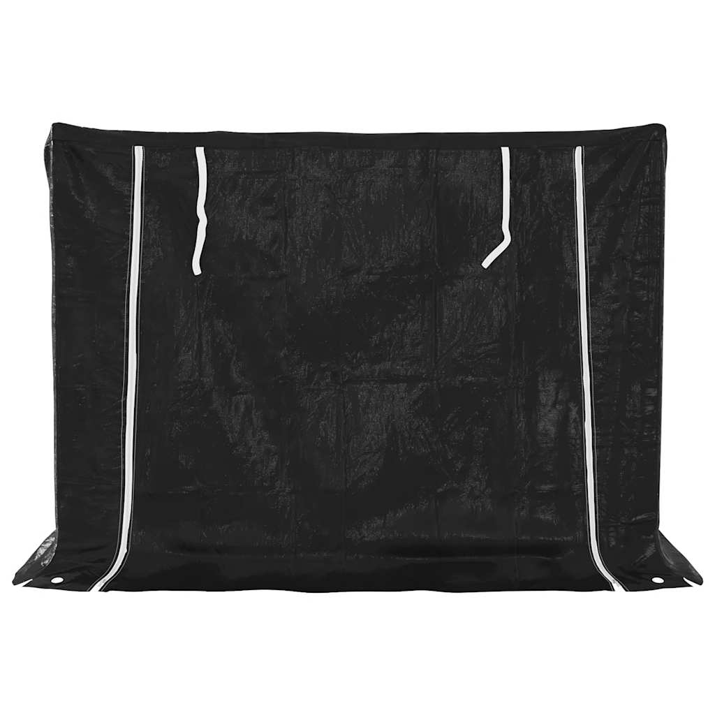 vidaxL Ράφι για καυσόξυλα με κάλυμμα βροχής 151x80,5x110,5 εκ.