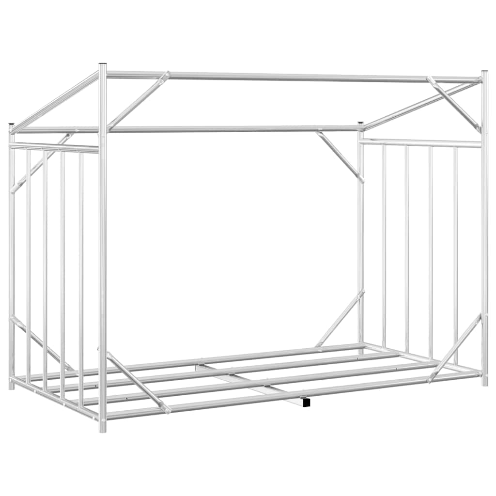 vidaxL Ράφι για καυσόξυλα με κάλυμμα βροχής 151x80,5x110,5 εκ.