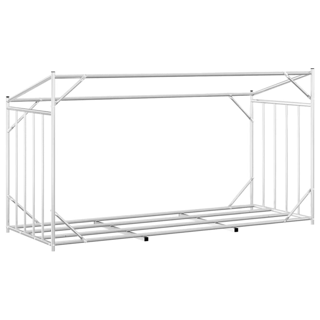 vidaxL Ράφι για καυσόξυλα με κάλυμμα βροχής 200,5x80,5x110,5 εκ.