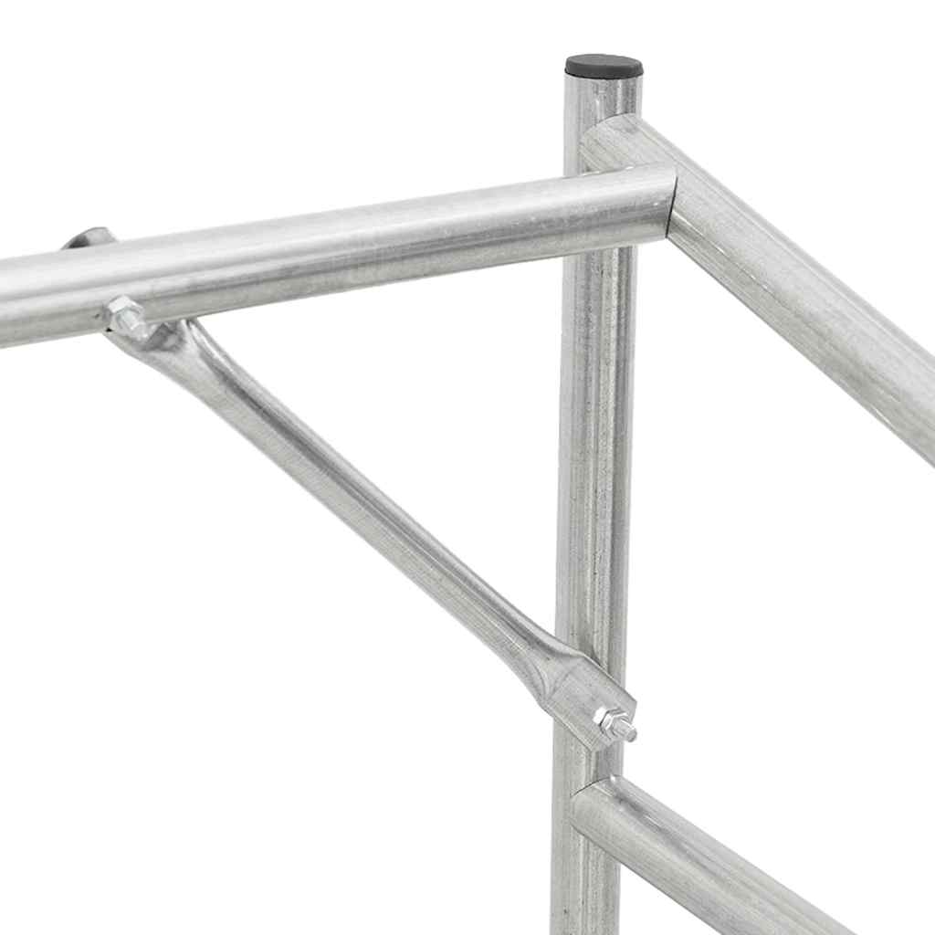 vidaxL Ράφι για καυσόξυλα με κάλυμμα βροχής 200,5x80,5x110,5 εκ.