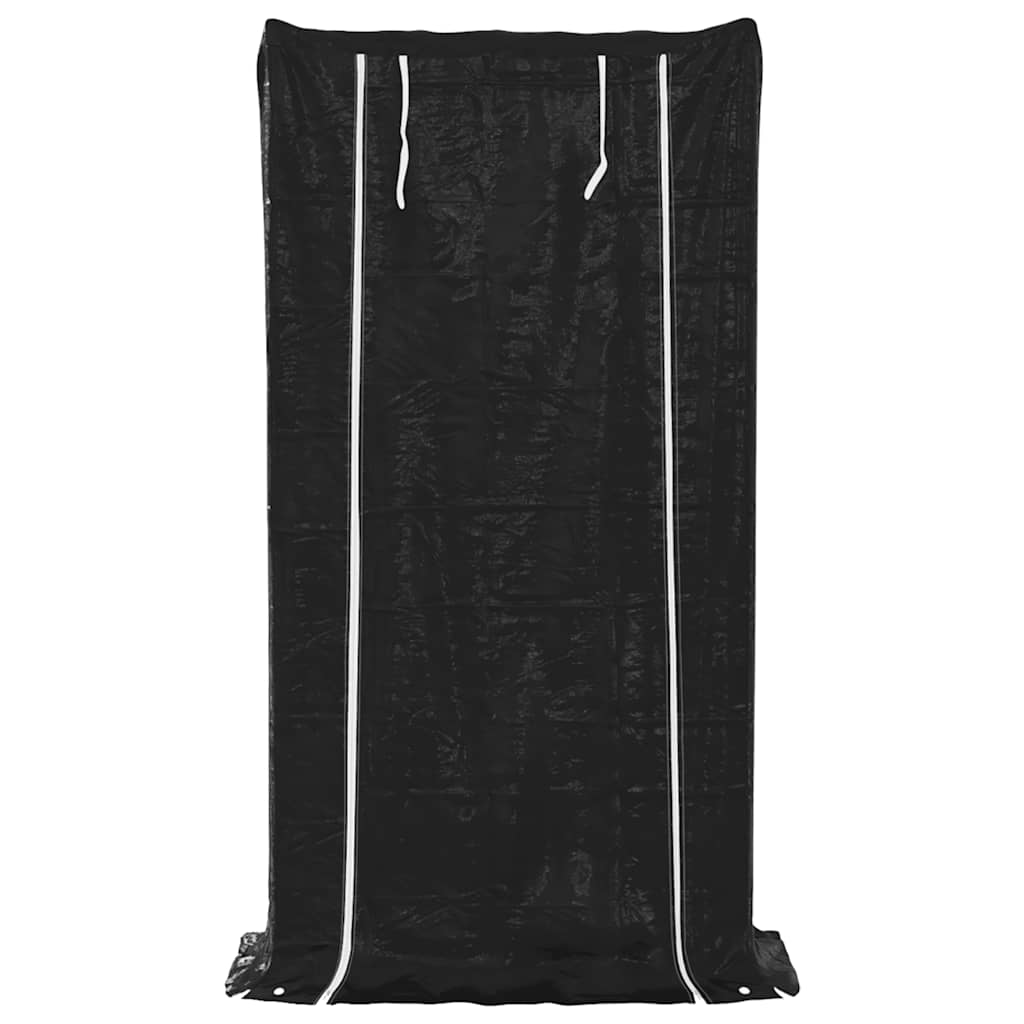 vidaxL Ράφι για καυσόξυλα με κάλυμμα βροχής 100x40x200 εκ.