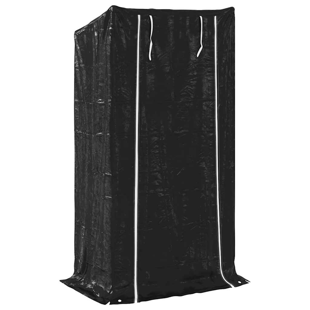 vidaxL Ράφι για καυσόξυλα με κάλυμμα βροχής 100x60x200 εκ.