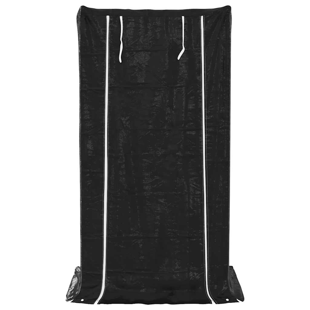 vidaxL Ράφι για καυσόξυλα με κάλυμμα βροχής 100x80x200 εκ.