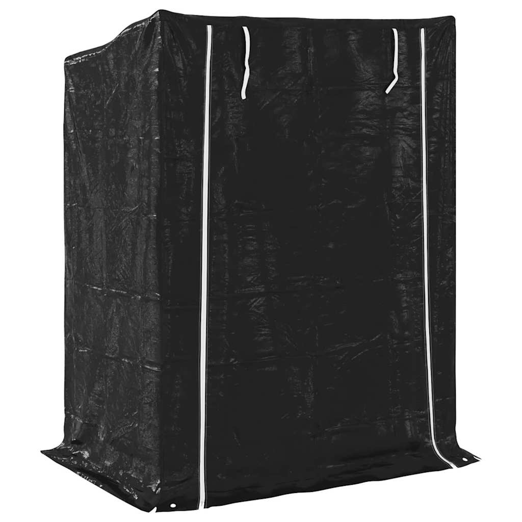 vidaxL Ράφι για καυσόξυλα με κάλυμμα βροχής 150x100x200 εκ.