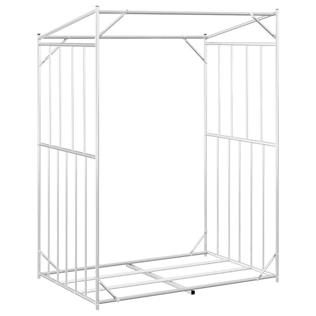 vidaxL Ράφι για καυσόξυλα με κάλυμμα βροχής 150x100x200 εκ.