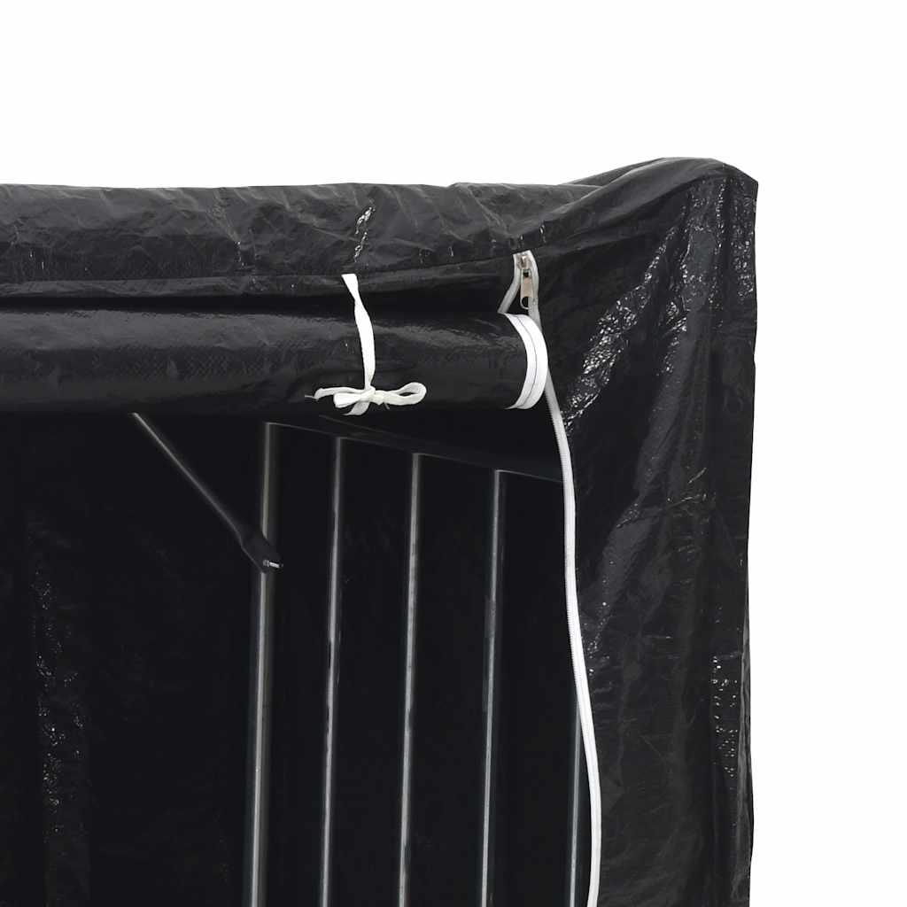 vidaxL Ράφι για καυσόξυλα με κάλυμμα βροχής 150x100x200 εκ.