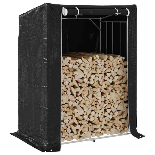 vidaxL Ράφι για καυσόξυλα με κάλυμμα βροχής 150x100x200 εκ.