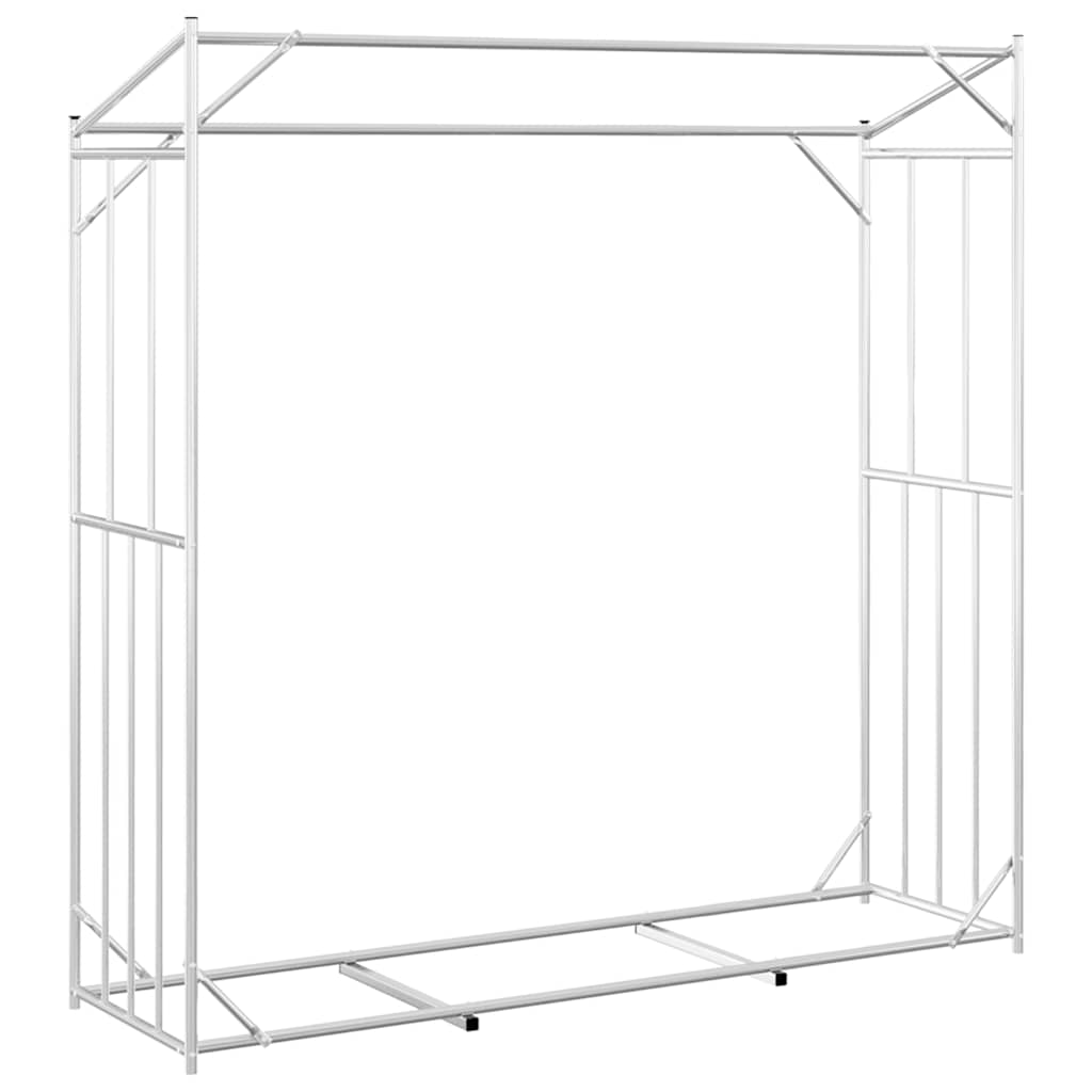 vidaxL Ράφι για καυσόξυλα με κάλυμμα βροχής 200x60x200 εκ.