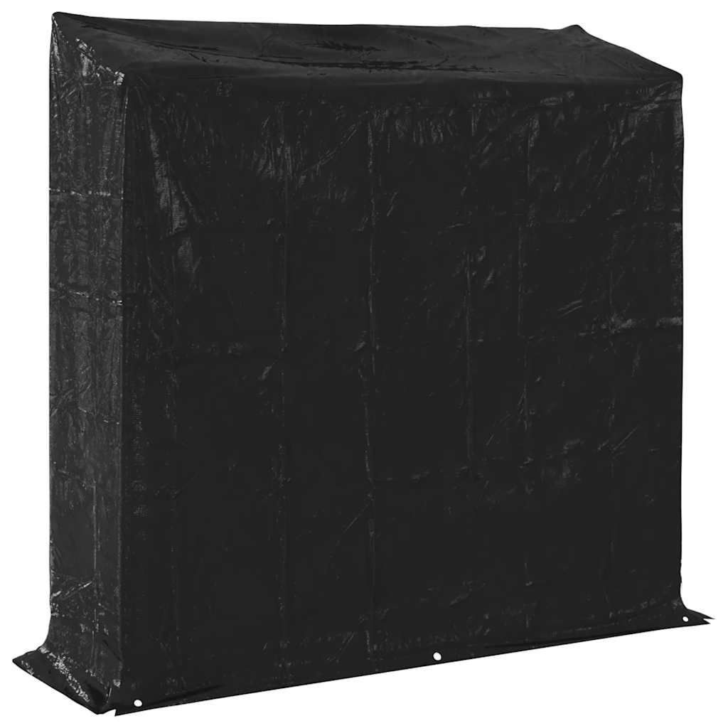 vidaxL Ράφι για καυσόξυλα με κάλυμμα βροχής 200x60x200 εκ.