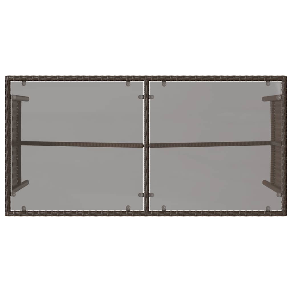 vidaXL Σετ Τραπεζαρίας Κήπου 3 τεμ. Καφέ Συνθετικό Ρατάν με Μαξιλάρια