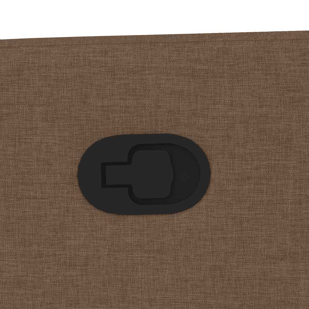 vidaXL Πολυθρόνα Ανακλινόμενη Καφέ Υφασμάτινη