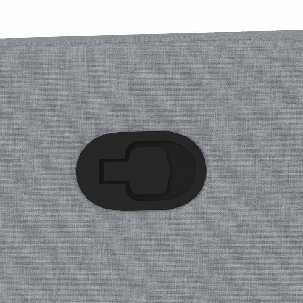 vidaXL Πολυθρόνα Μασάζ Ανακλινόμενη Ανοιχτό Γκρι Υφασμάτινη