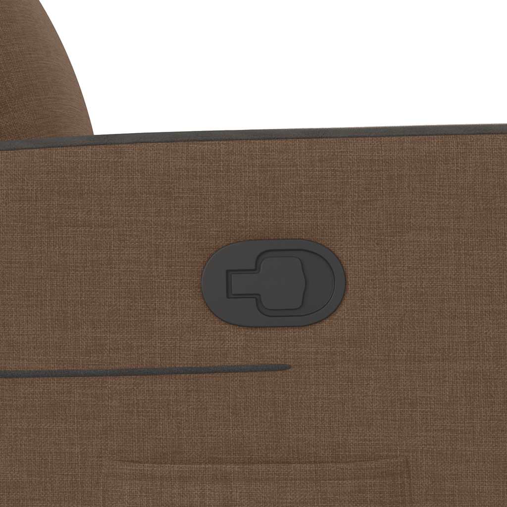 vidaXL Πολυθρόνα Ανακλινόμενη Καφέ Υφασμάτινη